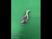 Broșă de argint cu pasăre - Tetraogallus / Cocoș de munte. Nr. 7452