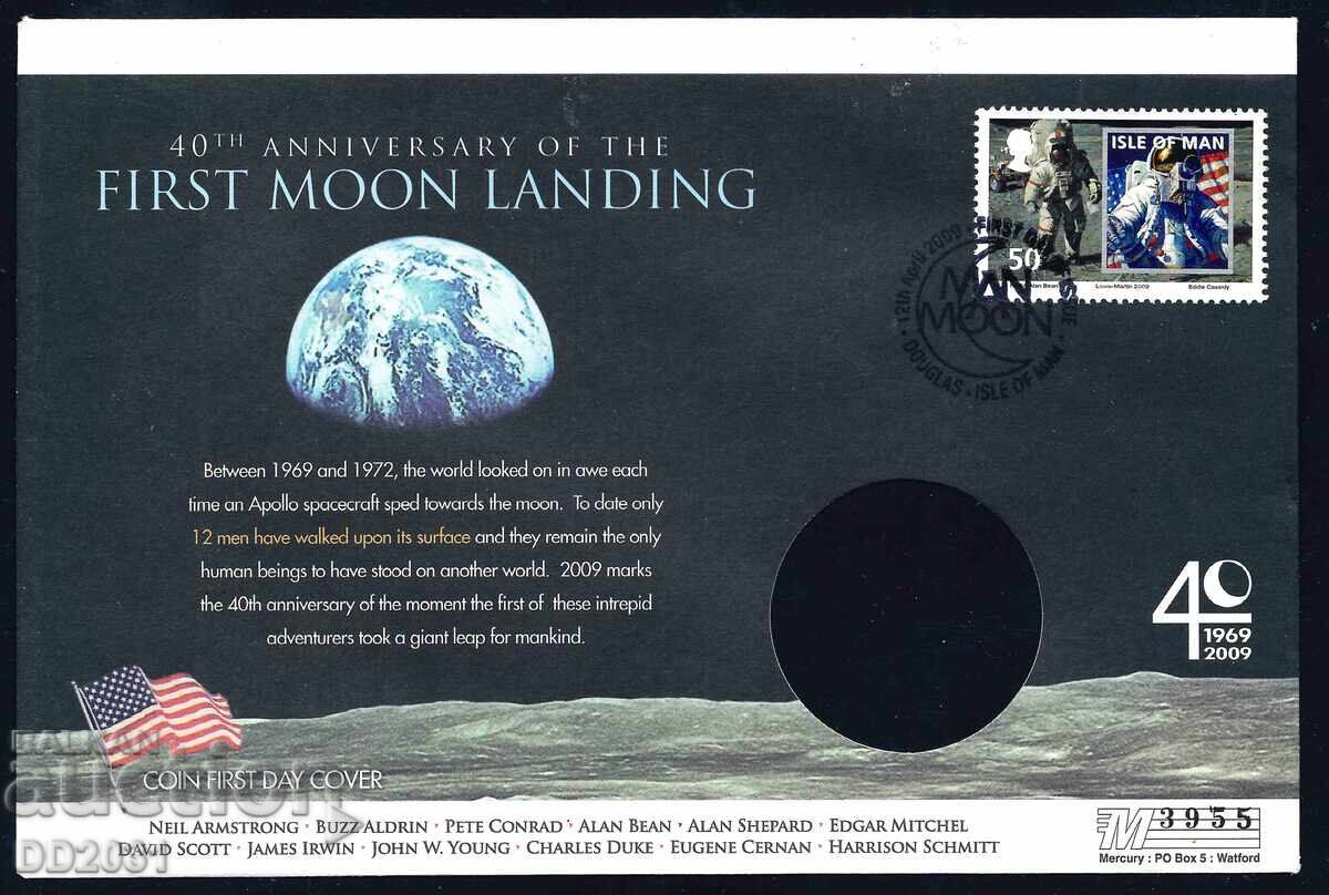 Остров Ман 2009 -  FDC  космос ФИ