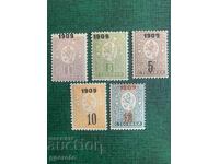 1909 - Clean series (gum and philatelic hinges)