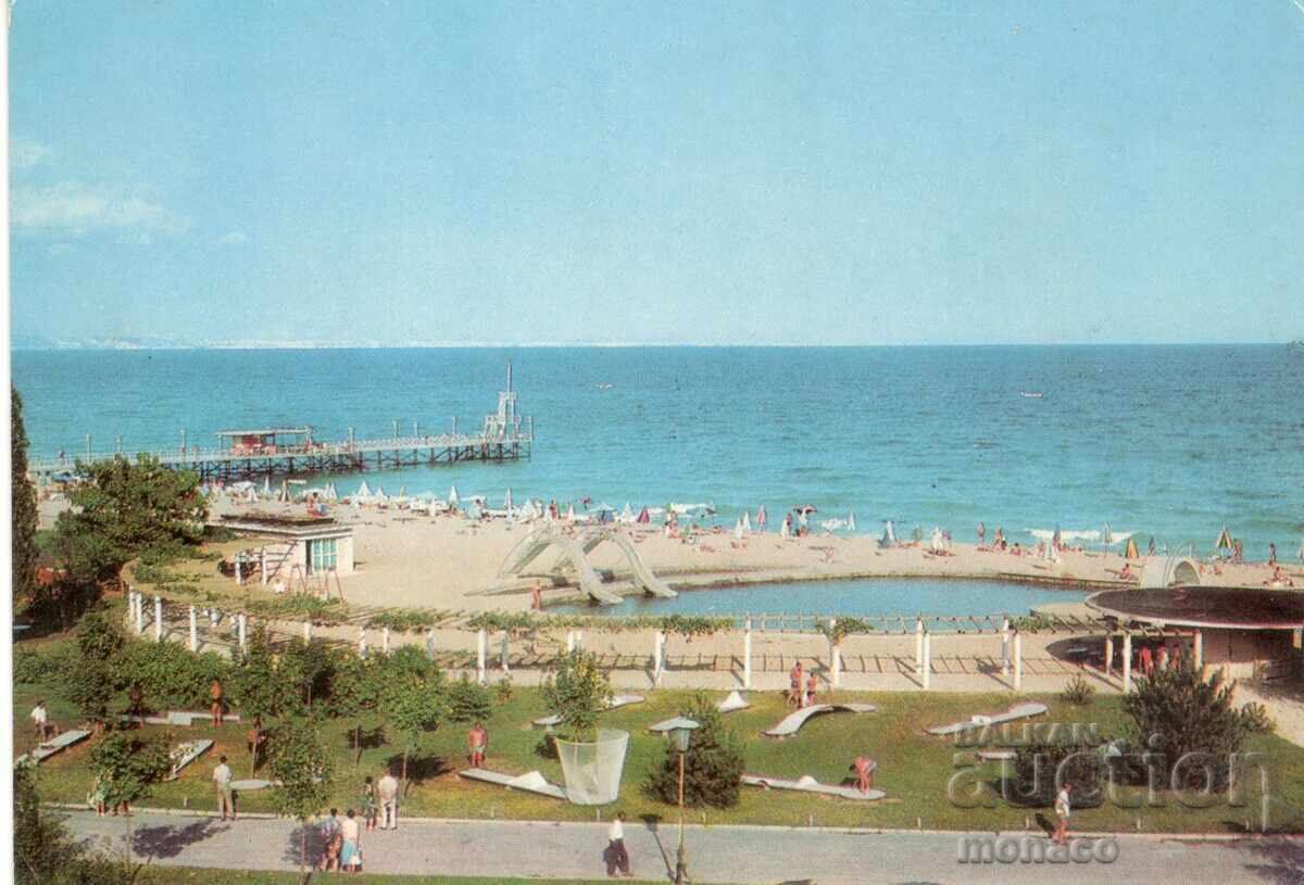 Old postcard - Golden Sands, The Beach Old postcard - Golden Sands, The Beach