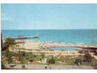 Παλιά καρτ ποστάλ - Χρυσή Ακτή, Η παραλία