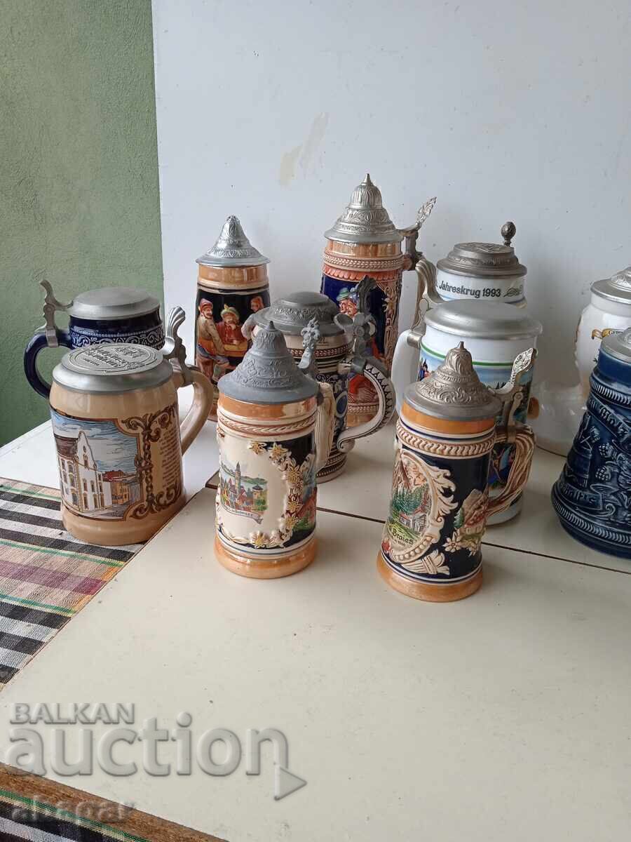 Συλλεκτικές γερμανικές κεραμικές κούπες - 21 τμχ. / με τιμή 210.00 BGN | € 107.37