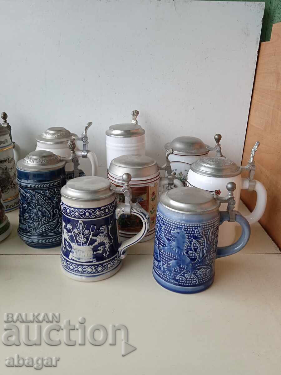 Delivery of Collectible German ceramic beer steins - 21 pcs