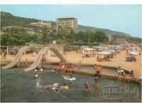 Παλιά καρτ ποστάλ - Χρυσή Ακτή, Η παραλία