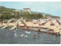 Παλιά καρτ ποστάλ - Χρυσή Ακτή, Η παραλία