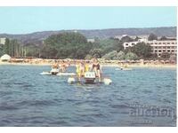 Παλιά καρτ ποστάλ - Χρυσή Ακτή, Η παραλία