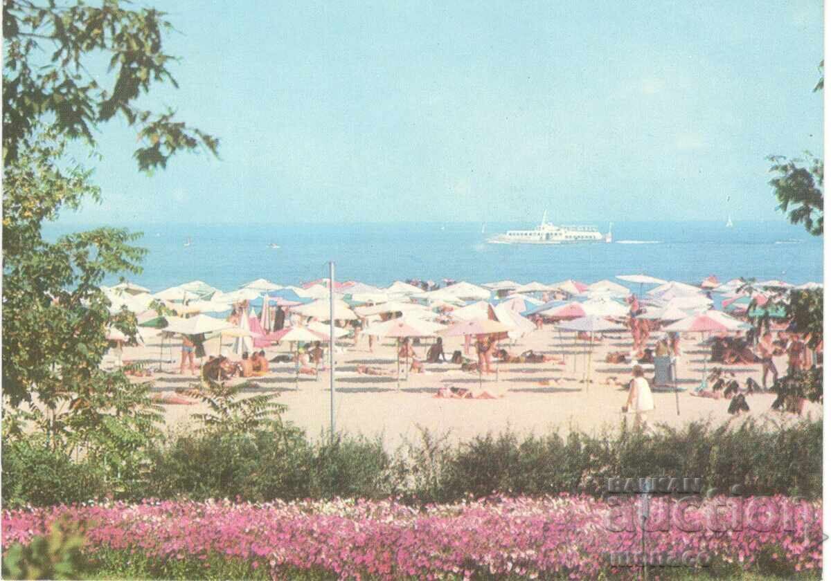 Παλιά καρτ ποστάλ - Χρυσή Ακτή, Η παραλία Παλιά καρτ ποστάλ - Χρυσή Ακτή, Η παραλία