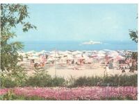 Παλιά καρτ ποστάλ - Χρυσή Ακτή, Η παραλία