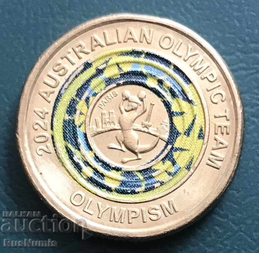 Australia. 2 Dollars 2024. Olympics Paris. Olympism Australia. 2 Dollars 2024. Olympics Paris. Olympism