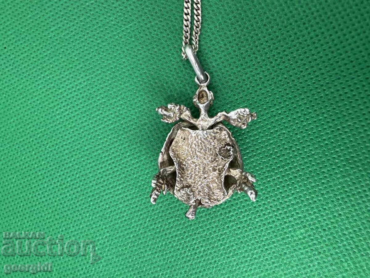 Old silver jewelry / figure / turtle. №7453 - 7 Old silver jewelry / figure / turtle. №7453 - 7