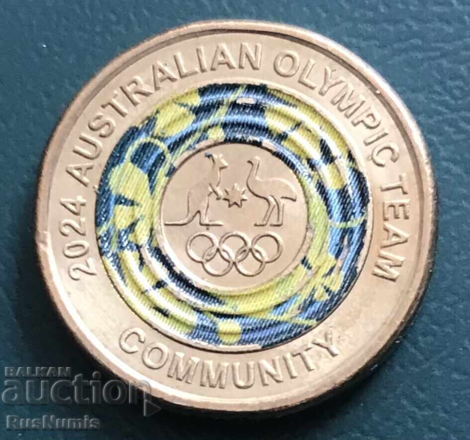 Australia. 2 Dollars 2024. Olympics Paris. Commonwealth Australia. 2 Dollars 2024. Olympics Paris. Commonwealth