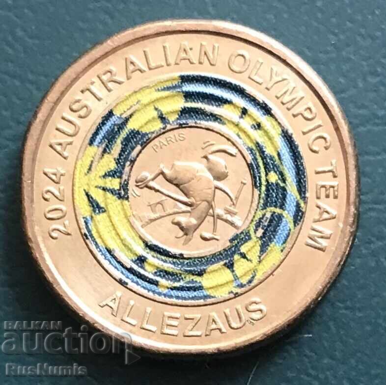 Australia. 2 Dollars 2024. Olympics Paris. Alausas Australia. 2 Dollars 2024. Olympics Paris. Alausas