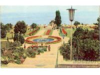 Παλιά καρτ ποστάλ - Χρυσή Ακτή, Πάρκο μπροστά στο καζίνο