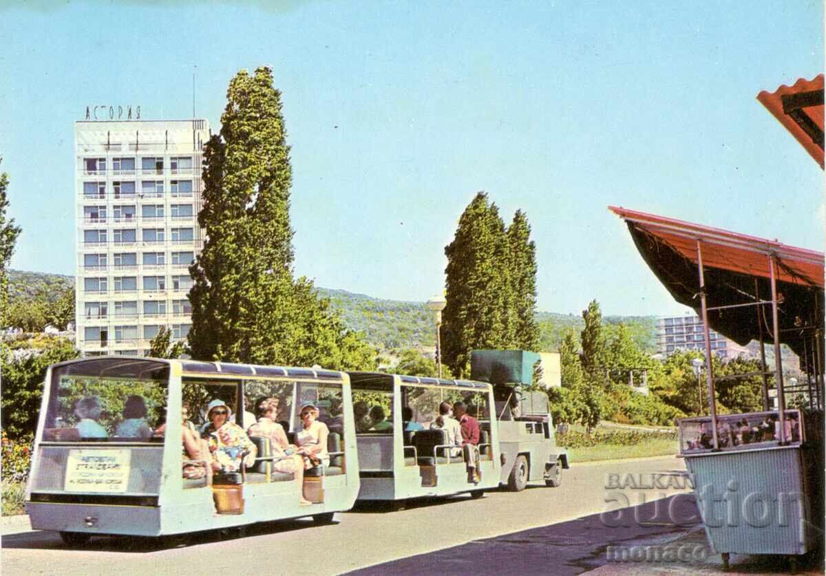 Παλιά καρτ ποστάλ - Χρυσή Άμμος, Παιδικό τρένο Παλιά καρτ ποστάλ - Χρυσή Άμμος, Παιδικό τρένο