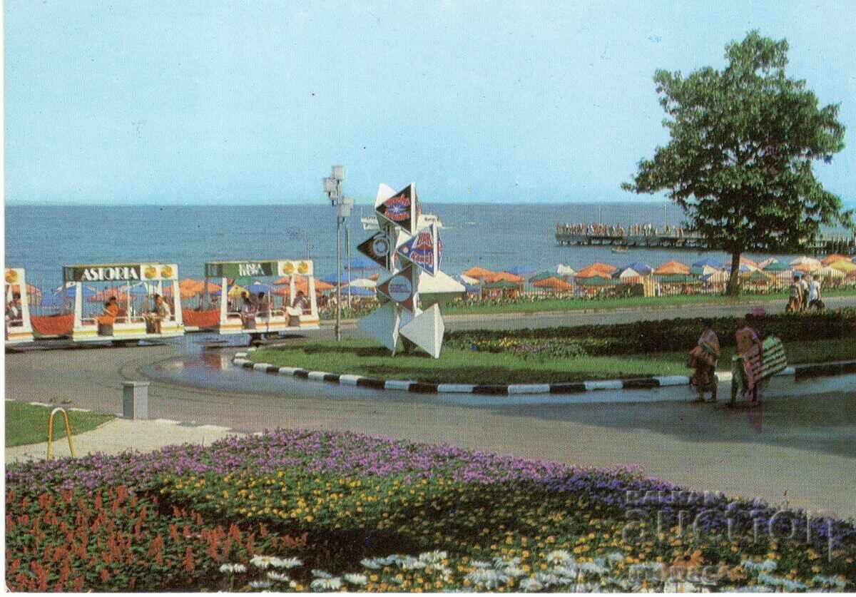 Παλιά καρτ ποστάλ - Χρυσή Άμμος, Παιδικό τρένο