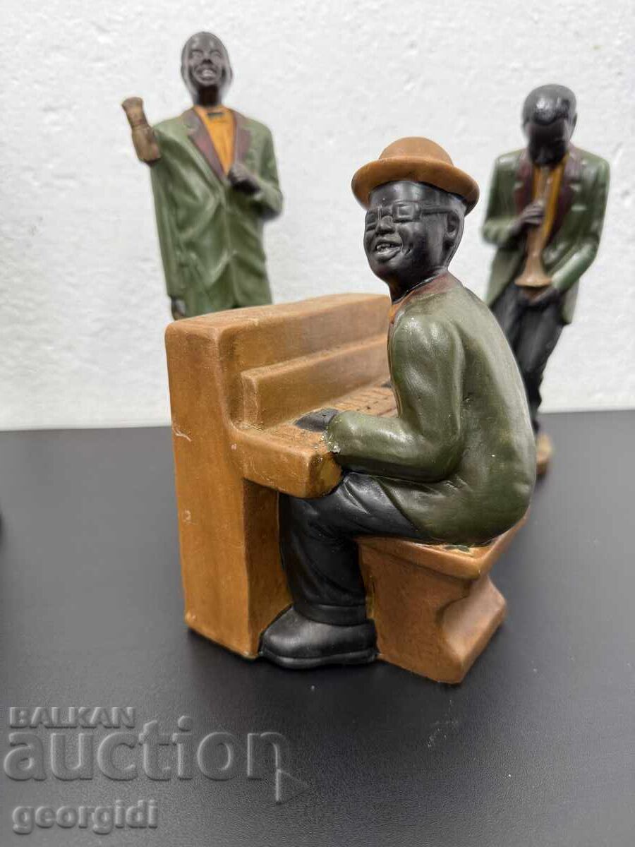 Комплект от керамични джаз музиканти. №7456 с цена 125.00 лв. | € 63.91 Комплект от керамични джаз музиканти. №7456 с цена 125.00 лв. | € 63.91