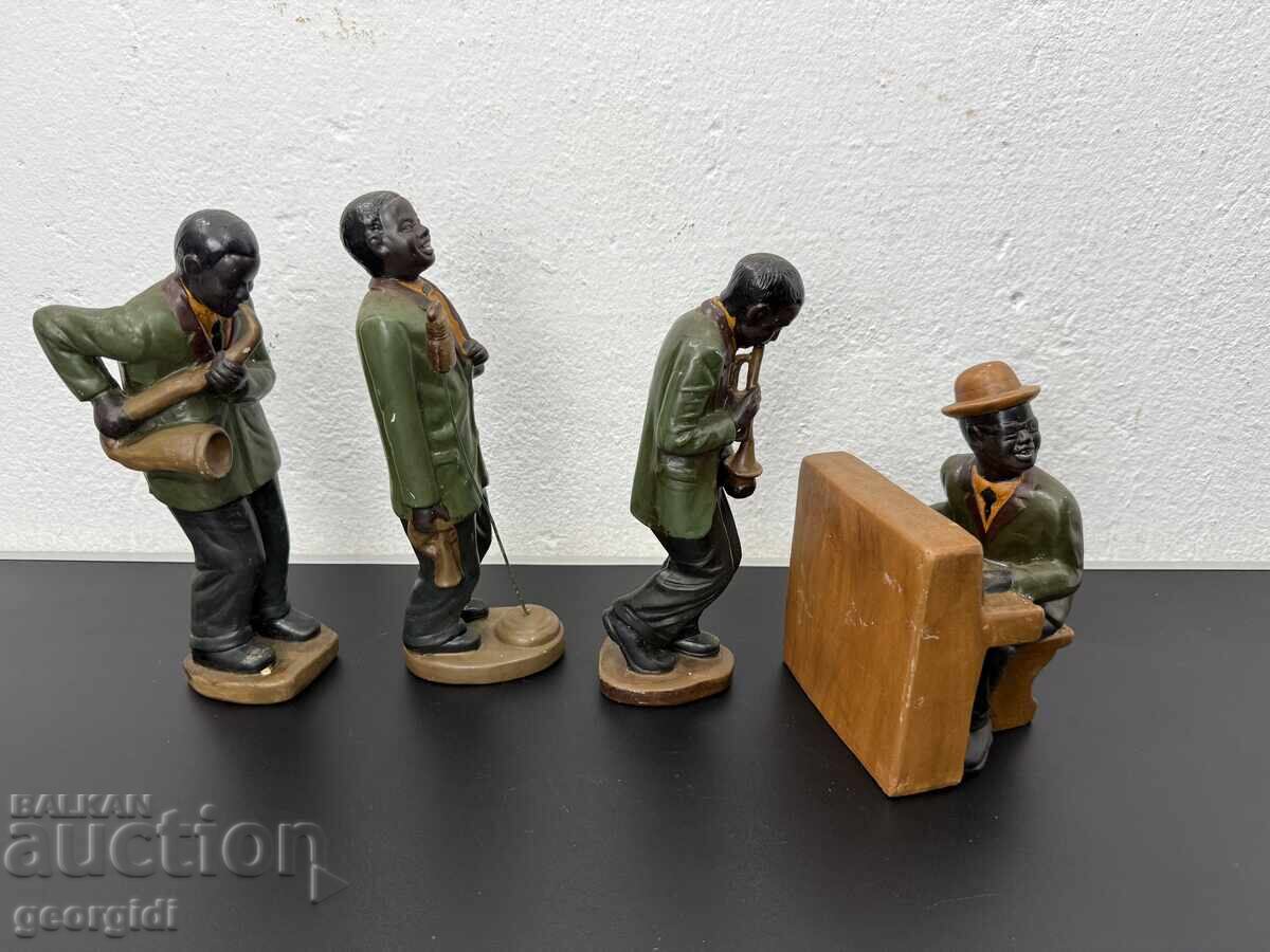 Комплект от керамични джаз музиканти. №7456 - 6 Комплект от керамични джаз музиканти. №7456 - 6