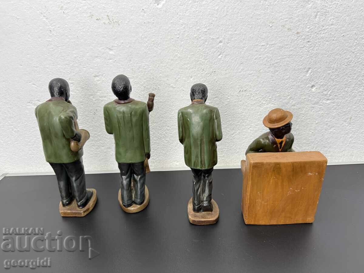 Комплект от керамични джаз музиканти. №7456 - 7 Комплект от керамични джаз музиканти. №7456 - 7