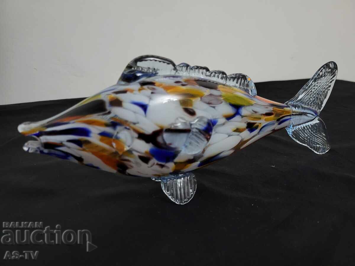 Γυάλινο ψάρι, φυσητό γυαλί με τιμή 20.00 BGN | € 10.23