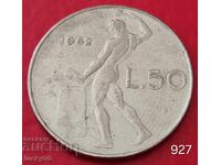 50 Lire 1962 - Italy