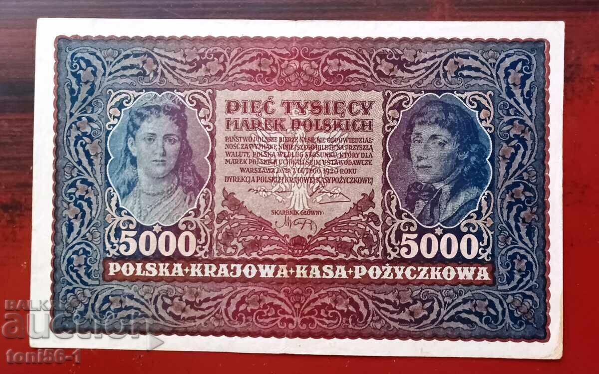 Poland 5000 Mark 1920
