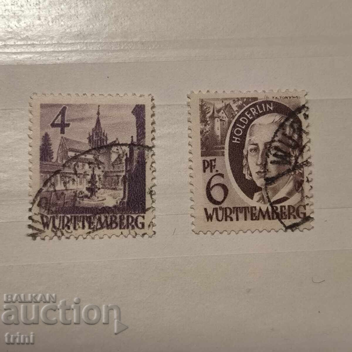 Френски Вюртенберг 1948 г. Различни мотиви Френски Вюртенберг 1948 г. Различни мотиви