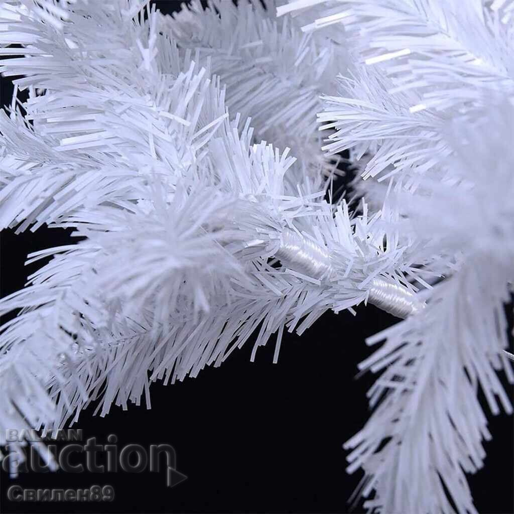 Auction  Christmas Snowy white or green fir tree with pine cones + plastic base