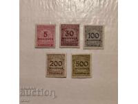 Германия райх 1823 г. надпечатки