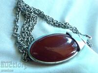 Τεράστιο κολιέ καρνελιάνικο