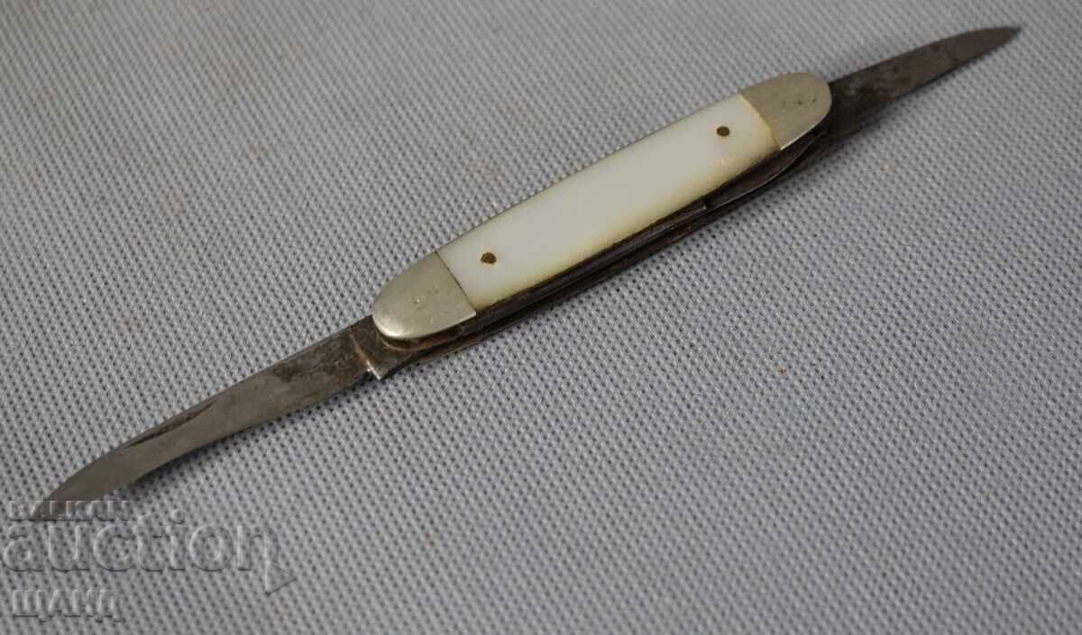 WII WAR Folding Knife OLD POCKET KNIFE - MOTHER OF PEARL with price 10.25 BGN | € 5.24