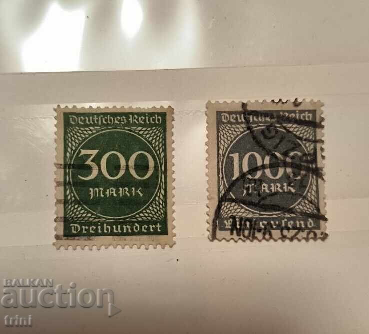 Германия райх 1823 г. Нова ежедневна марка