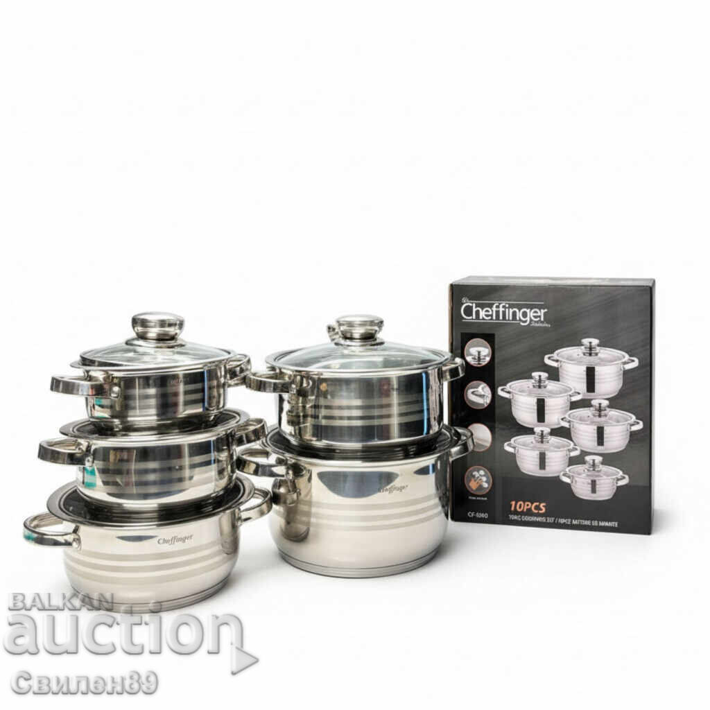 Cheffinger 10-Piece Cookware Set - Always Delicious Food - 5