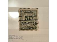 Германия райх 1823 г. Надпечатки