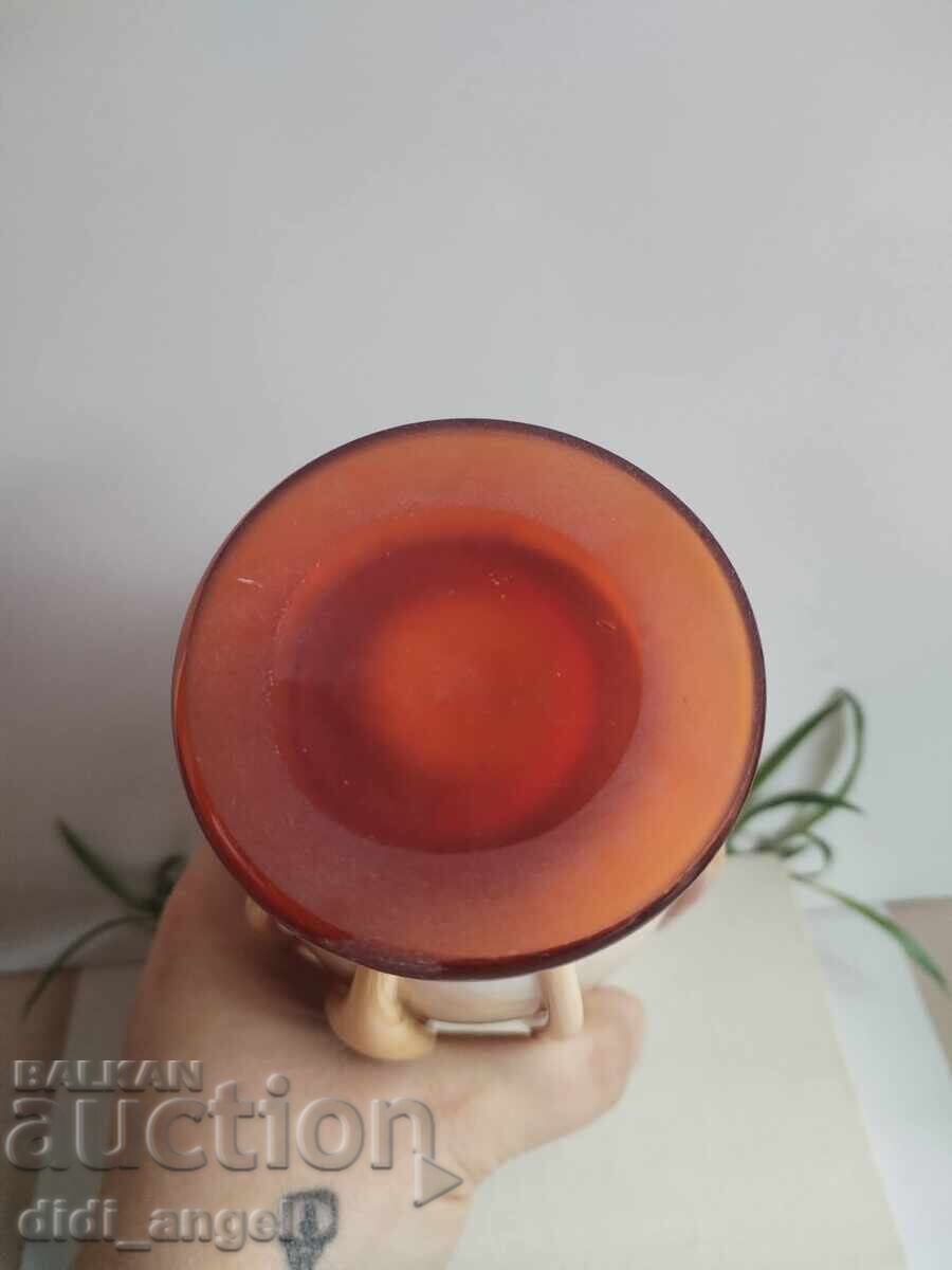 Παράδοση Σοβιετικό γυάλινο βάζο