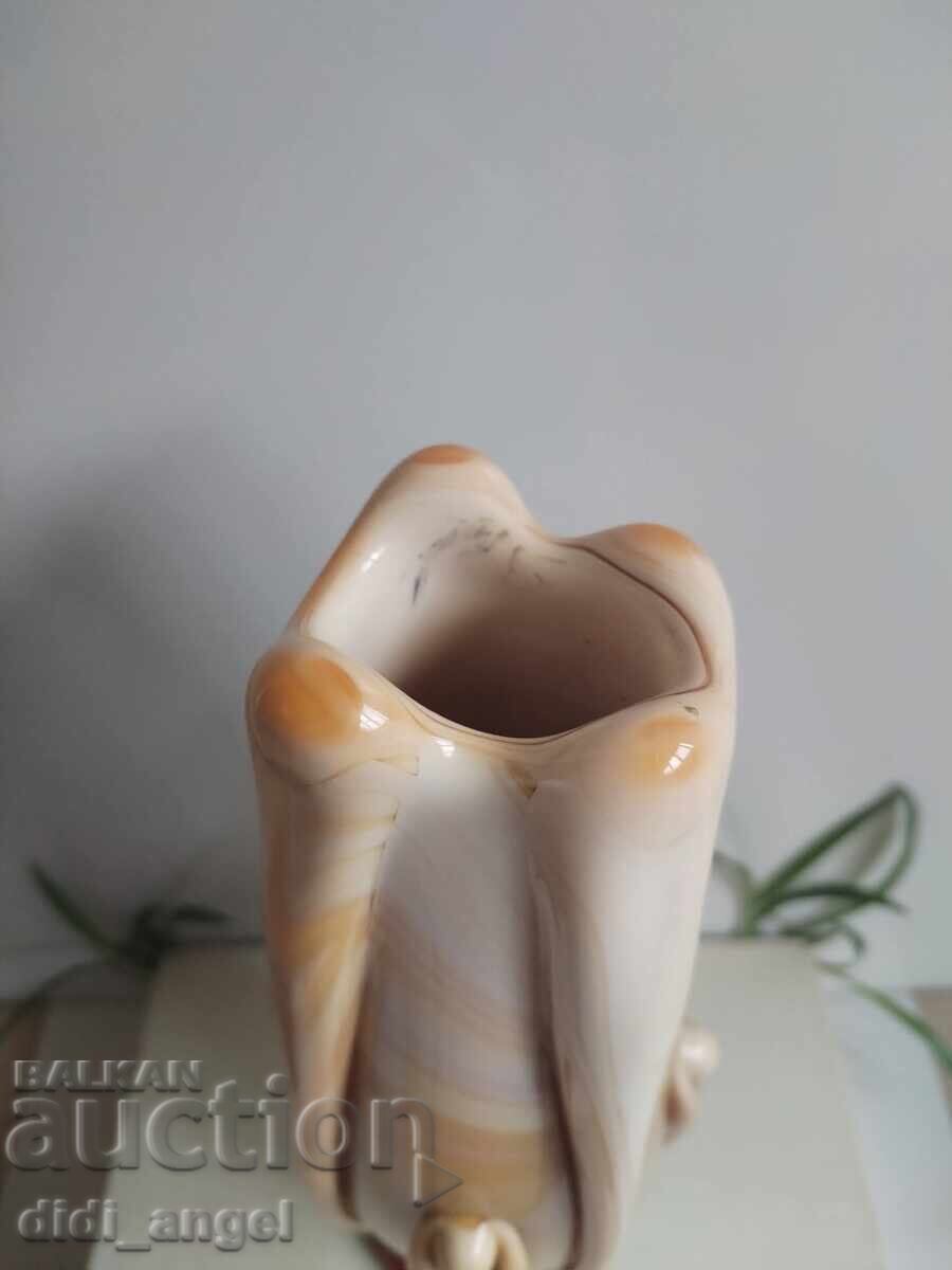 Σοβιετικό γυάλινο βάζο - 5