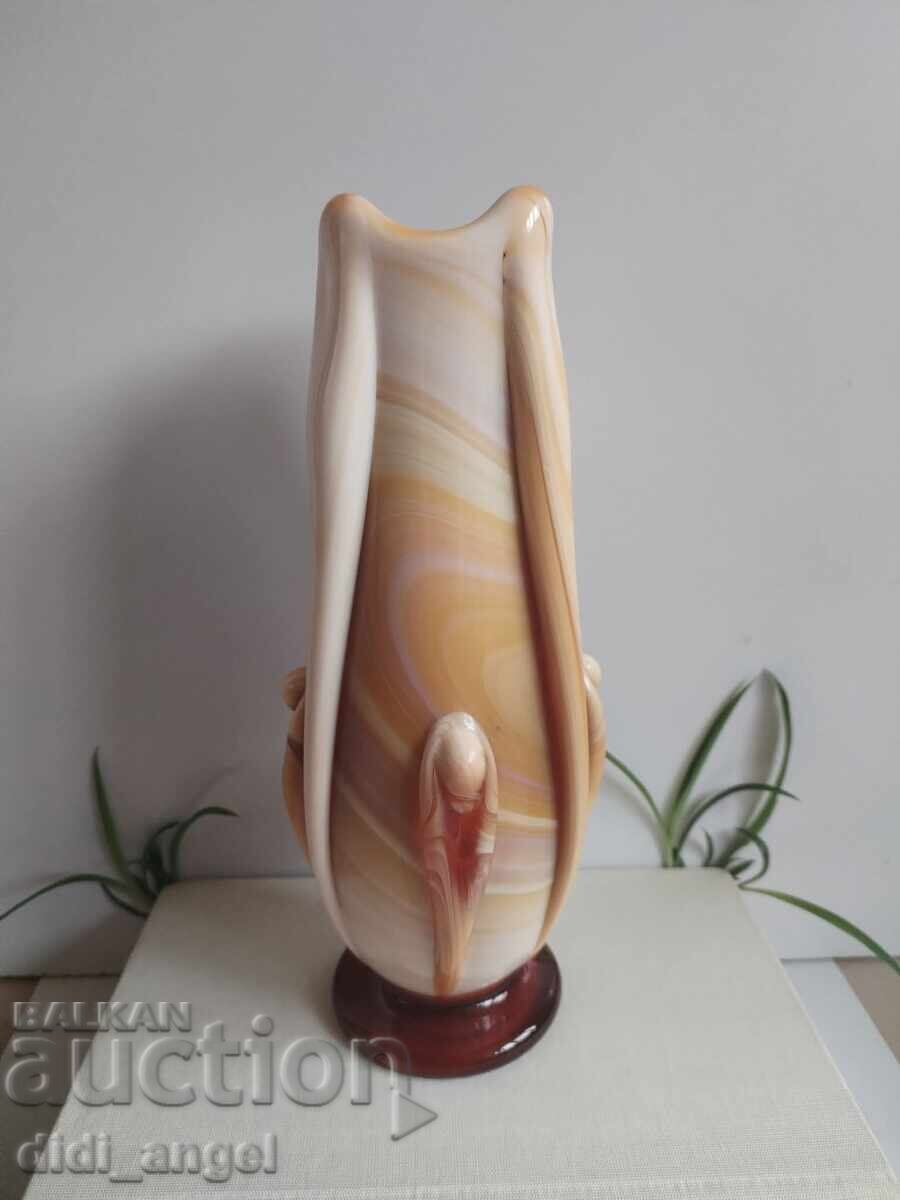 Σοβιετικό γυάλινο βάζο