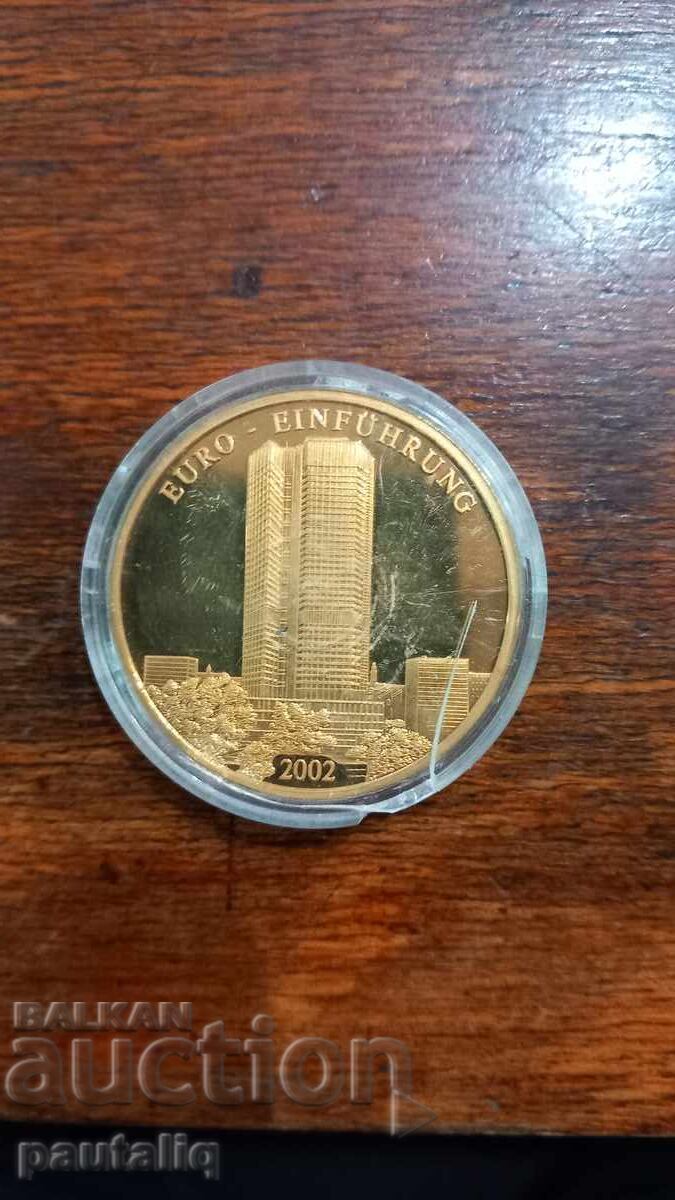 Πλακέτα επιχρυσωμένη Γερμανία 2002 μ.Χ με τιμή 20.00 BGN | € 10.23