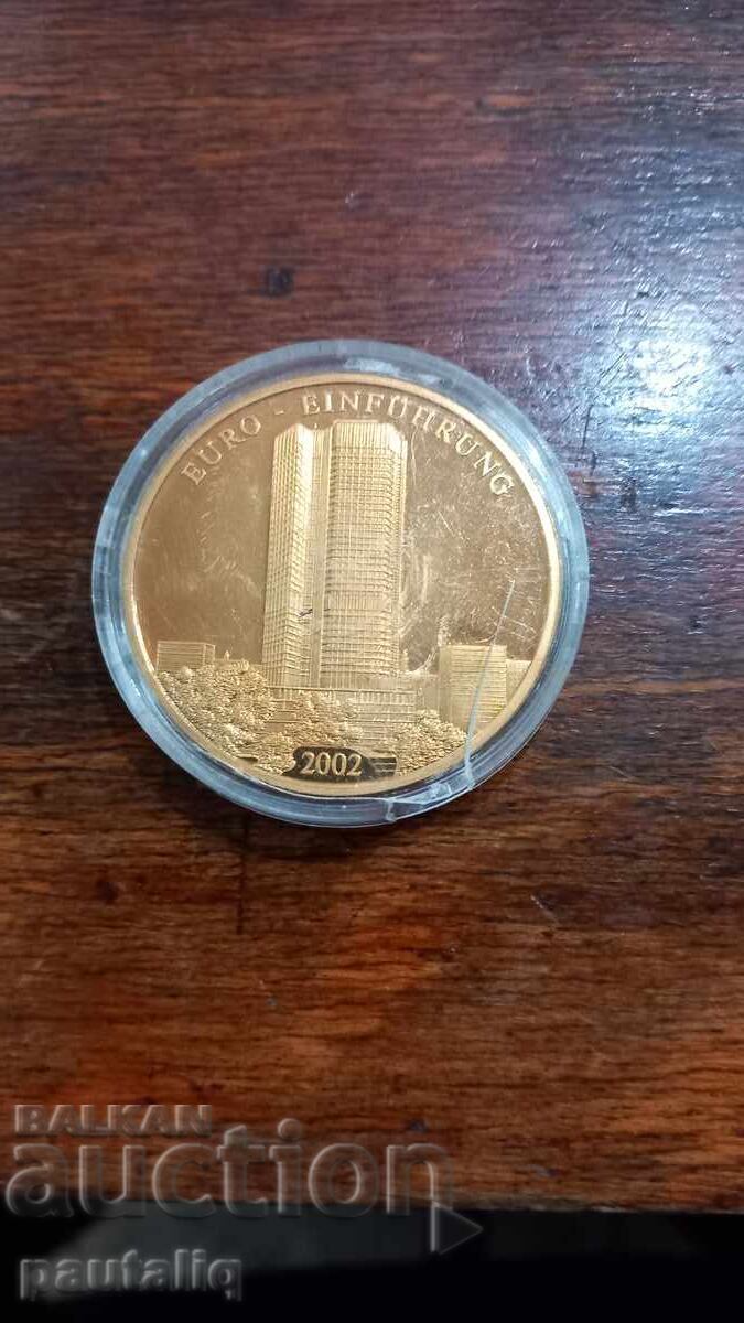 Πλακέτα επιχρυσωμένη Γερμανία 2002 μ.Χ