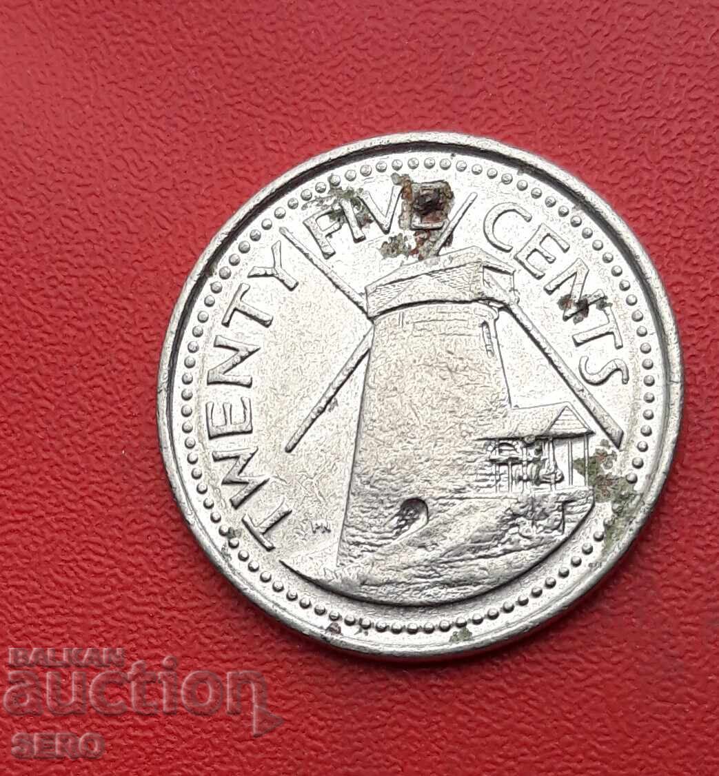 Barbados Island - 25 cents 2008 with price 0.60 BGN | € 0.31 Barbados Island - 25 cents 2008 with price 0.60 BGN | € 0.31