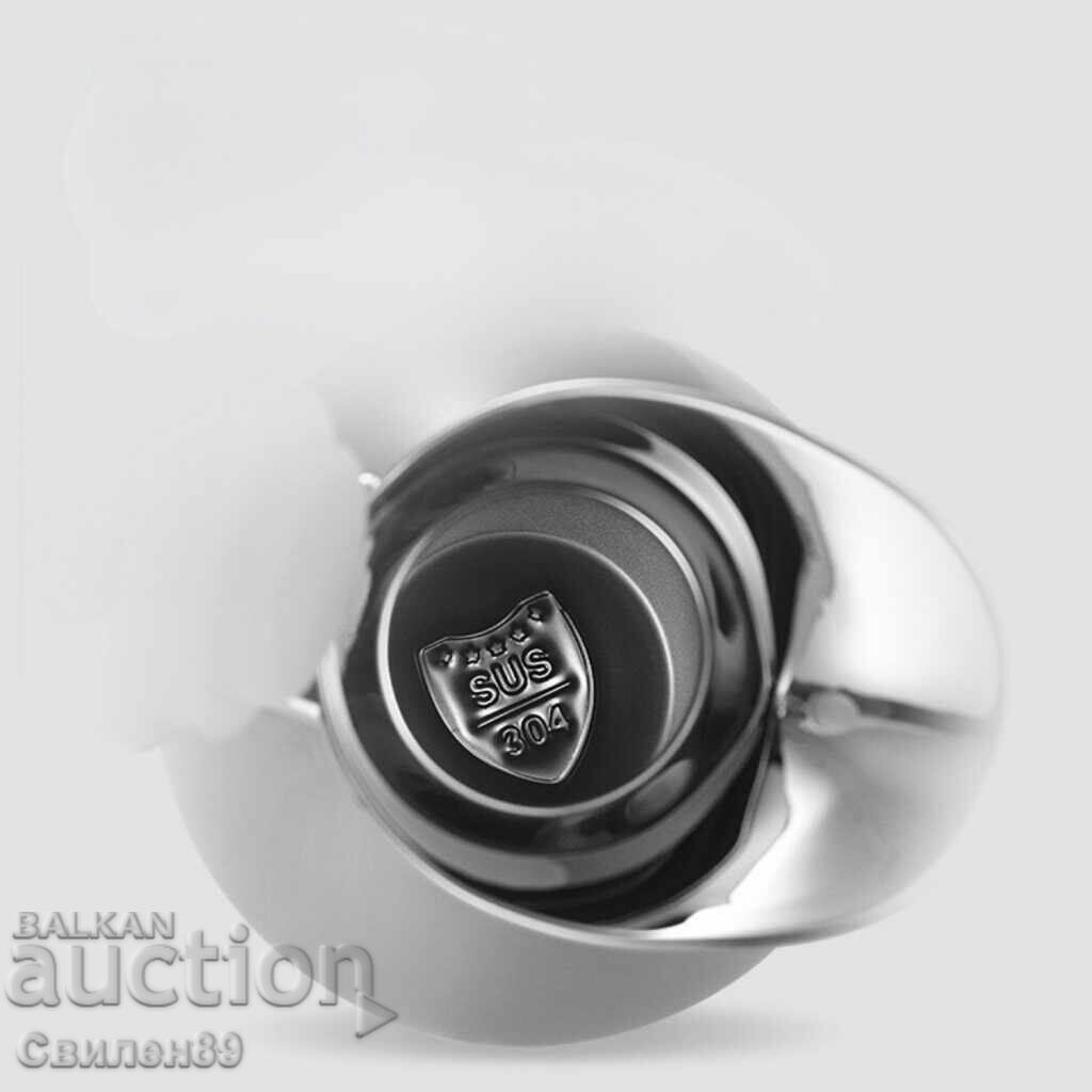 Δημοπρασία Σετ από 2 θερμός Cheffinger 1L + 1.5L ασημένιο τσαγιέρα