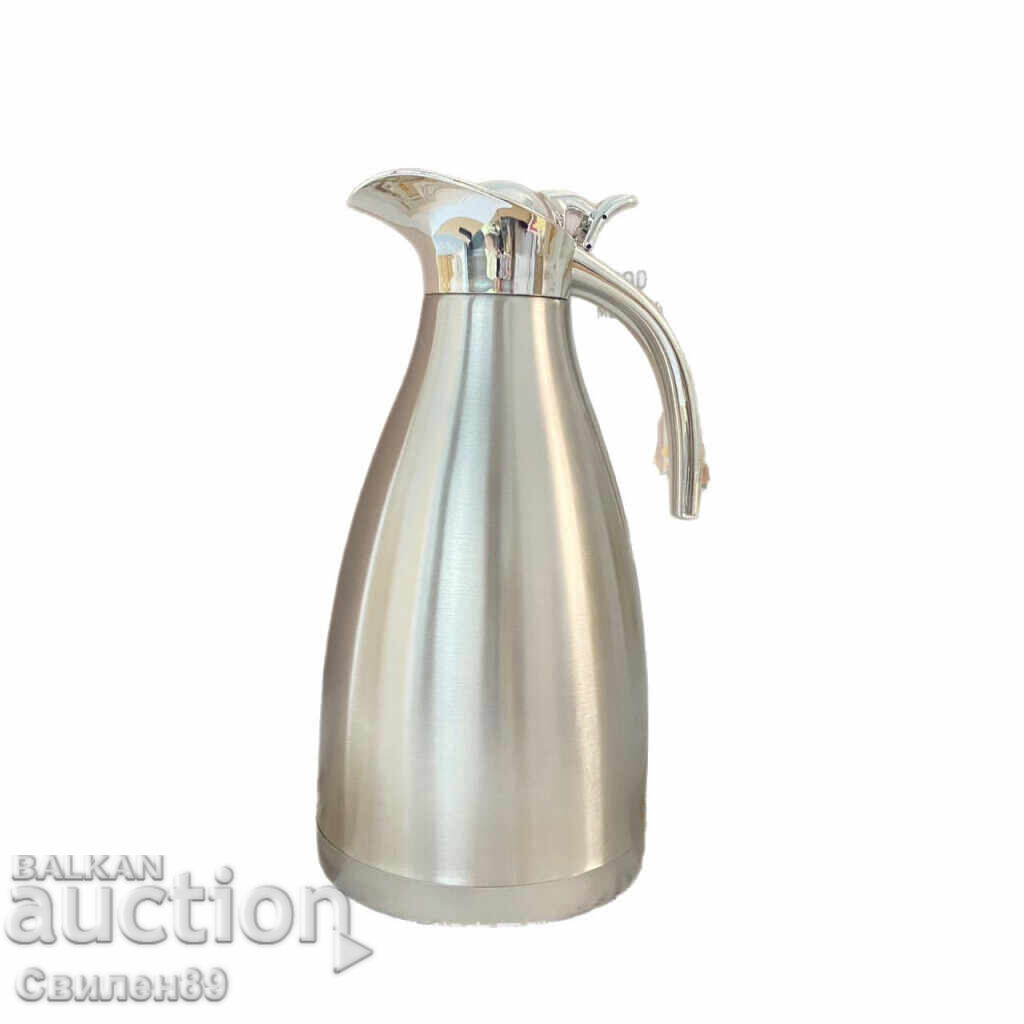 Σετ από 2 θερμός Cheffinger 1L + 1.5L ασημένιο τσαγιέρα - 7