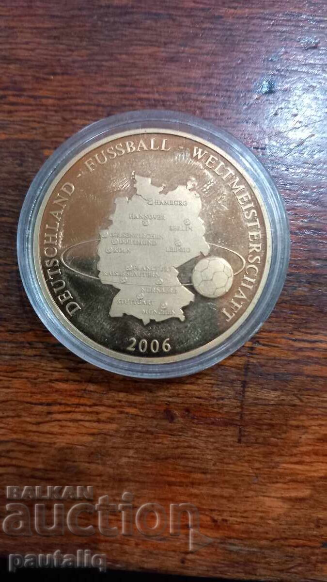 Plaque Gold Plated Germany 2006 with price 20.00 BGN | € 10.23 Plaque Gold Plated Germany 2006 with price 20.00 BGN | € 10.23