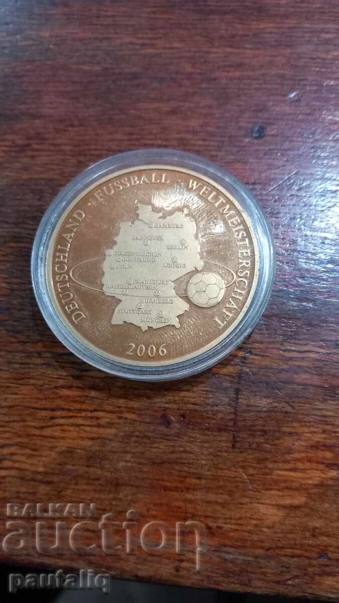 Plaque Gold Plated Germany 2006 Plaque Gold Plated Germany 2006