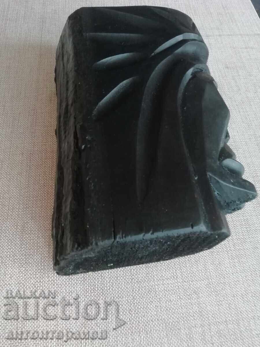 Plastic/Wood Carving: Totem - Stylized Head - 5