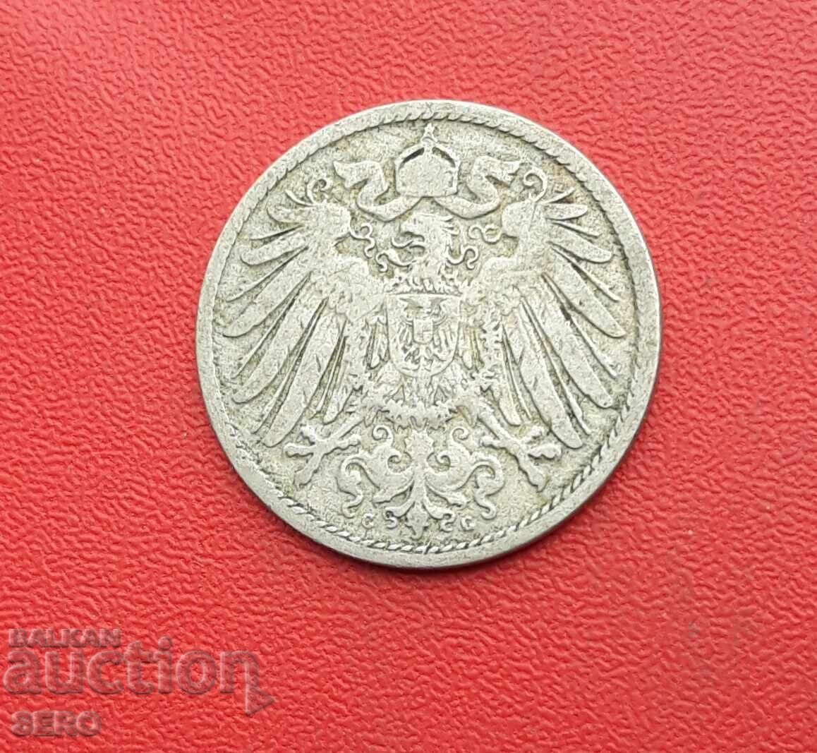Γερμανία-10 pfennig 1893 G-Karlsruhe με τιμή 8.00 BGN | € 4.09