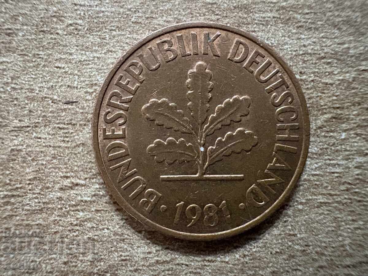 Germany - 2 Pfennig (1981) - D with price 0.15 BGN | € 0.08 Germany - 2 Pfennig (1981) - D with price 0.15 BGN | € 0.08