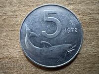 Italia - 5 lire (1972)
