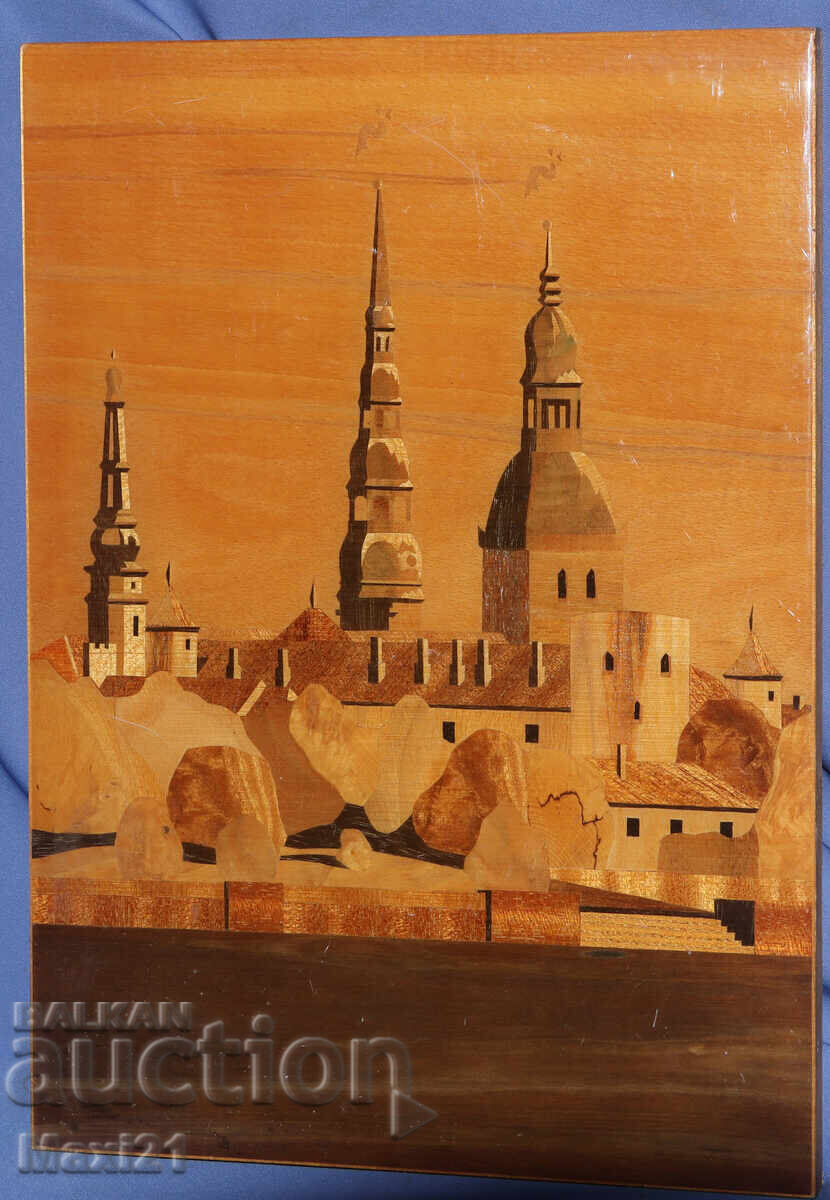 Πίνακας τοίχου, ξύλινο πάνελ, ΕΣΣΔ, ένθετο