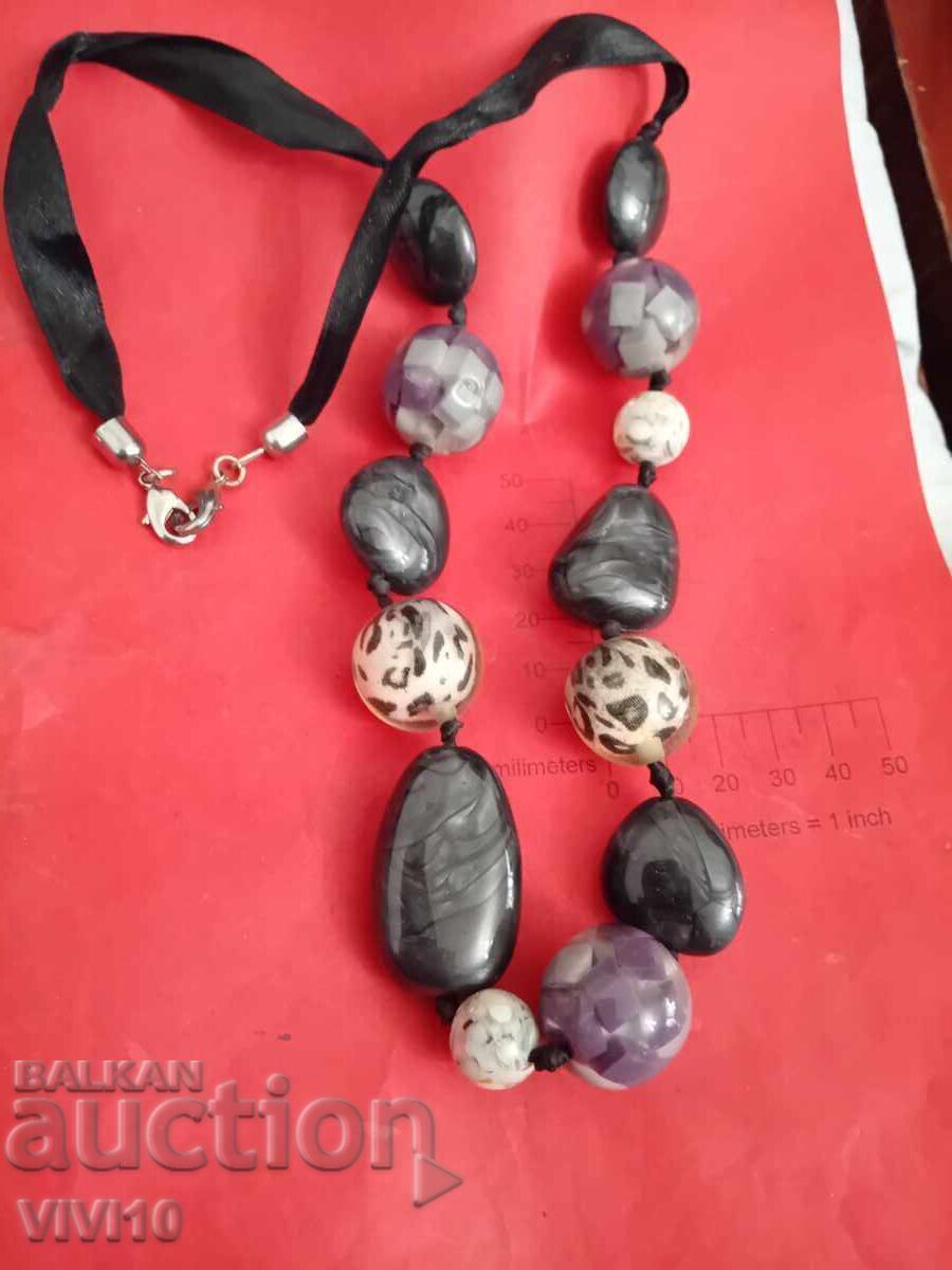 Antique necklace, large beads Antique necklace, large beads