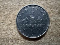 Ηνωμένο Βασίλειο - 5 πένες (1997)